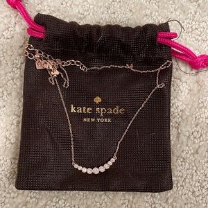 Rose gold bar necklace